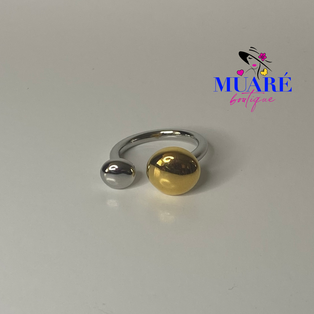 Gold and Silver Ring