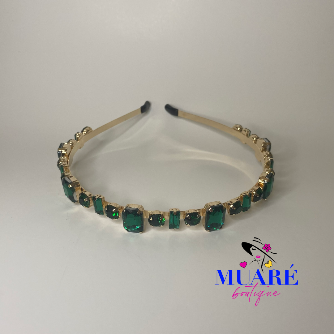 Green Stones Headband