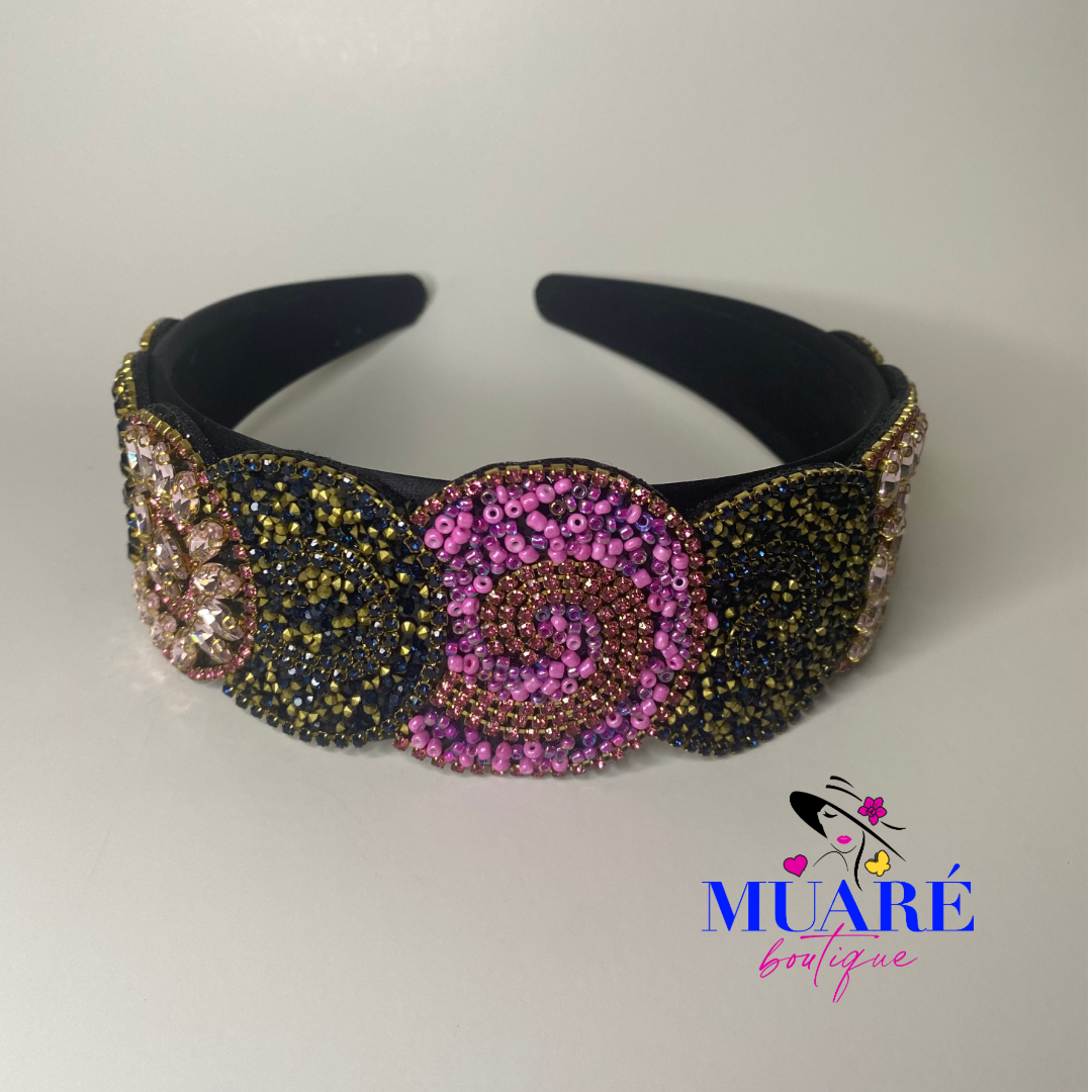 Pink Stones Headband