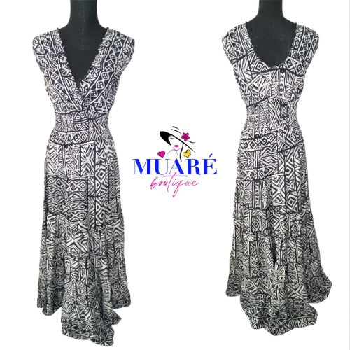 Black and White Maxi Dress