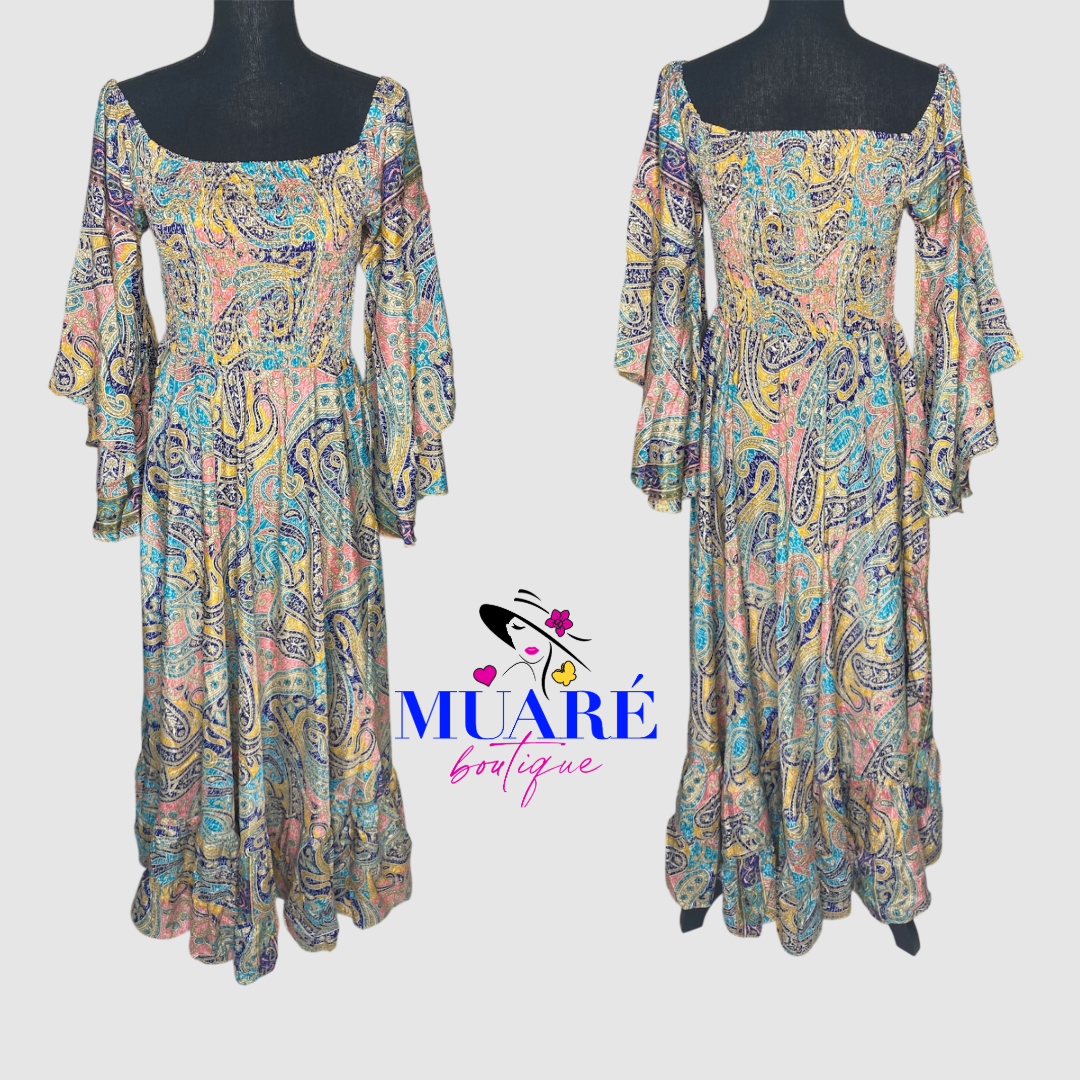 Bella Blue Maxi Dress