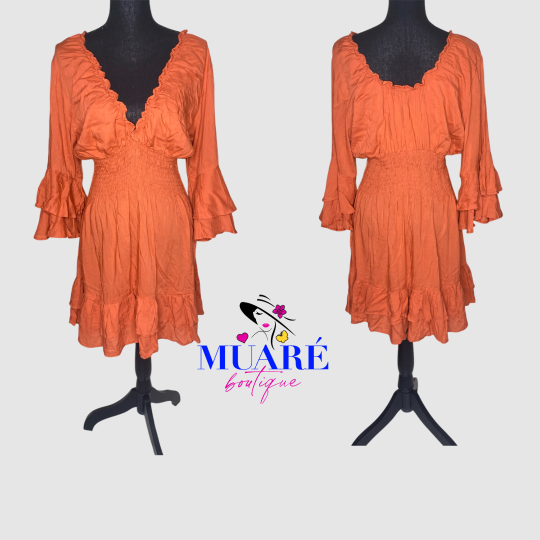 Brick Mini Dress
