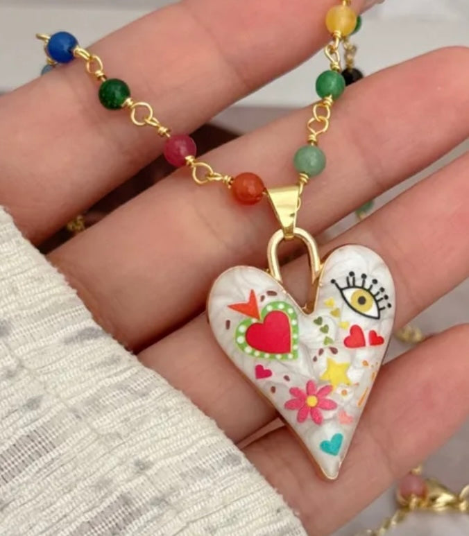 Yellow Eye Necklace
