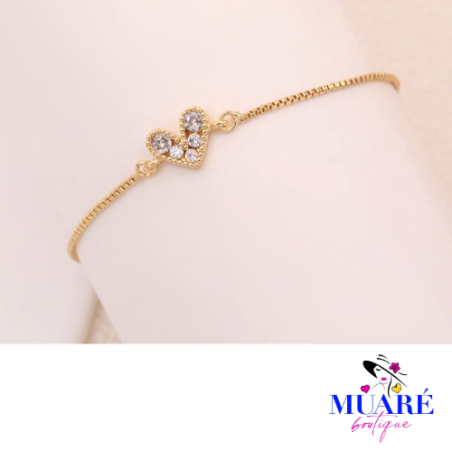 White Heart Adjustable Bracelet