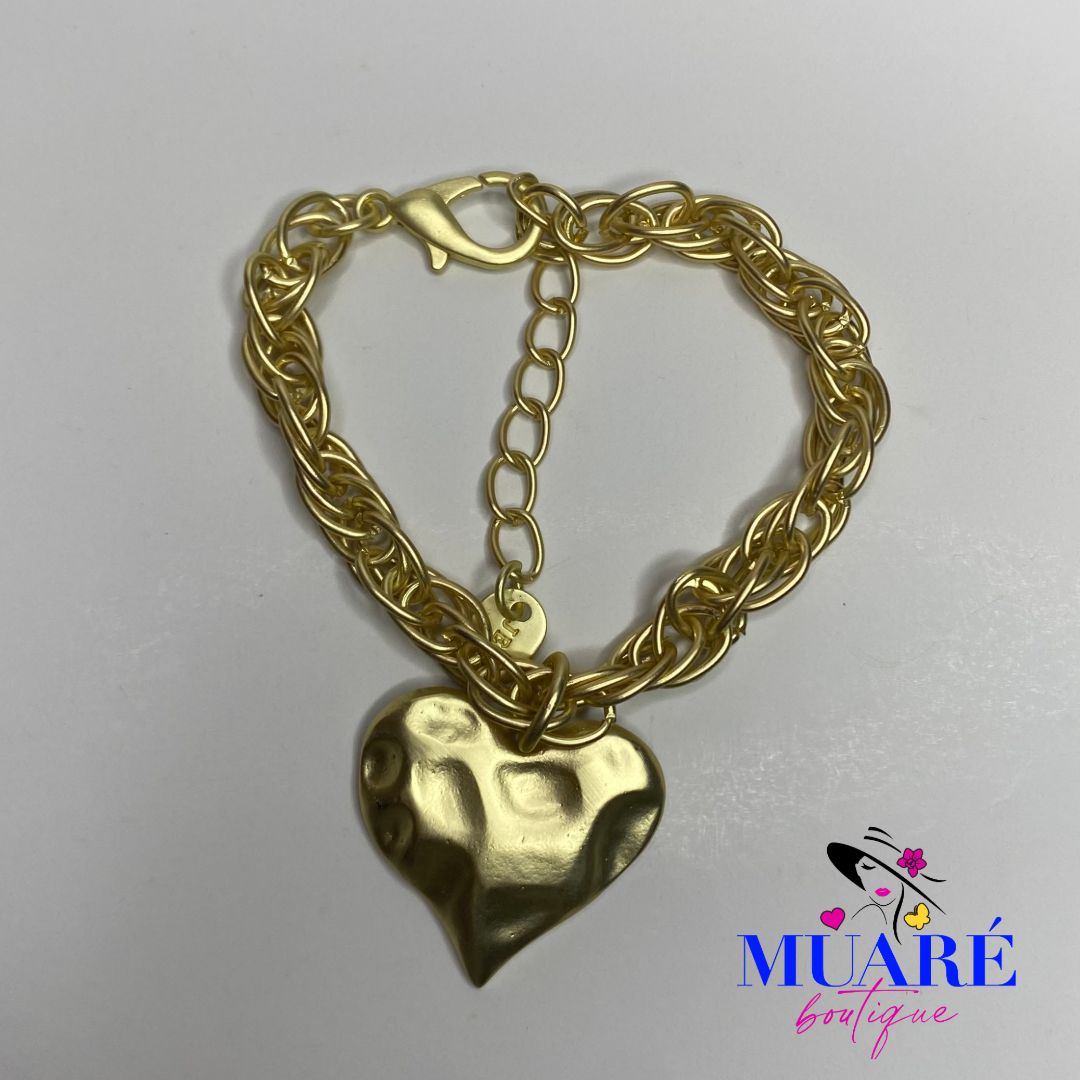 Golden Heart Bracelet