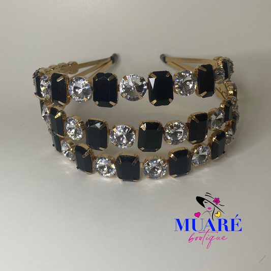 Black and white Headband