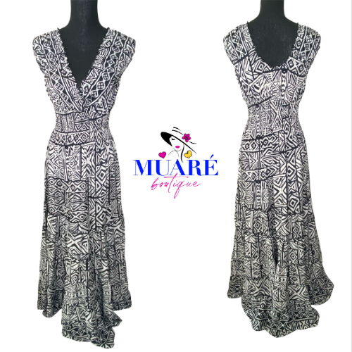 Black and White Maxi Dress