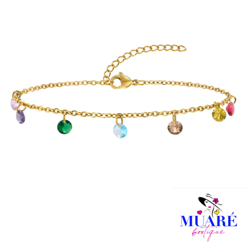 Multicolor ankle bracelet