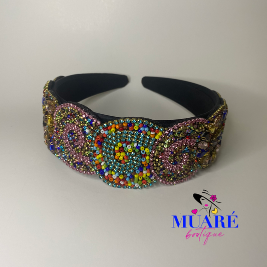 Multicolor Stones Headband