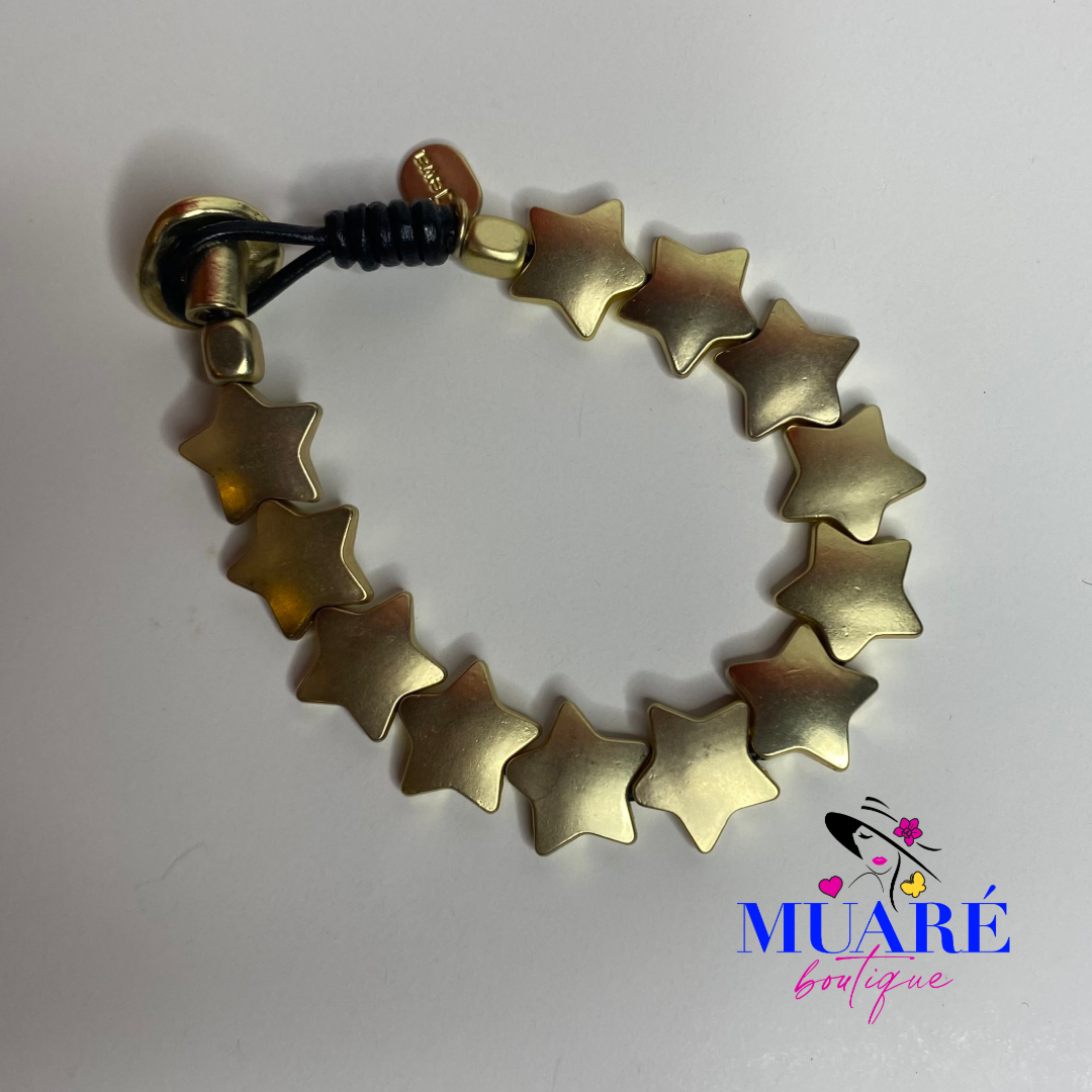 Golden Stars Line Bracelet