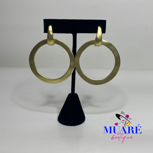 Circle Gold Earrings