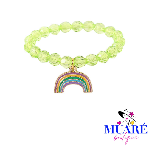 Light Green Bracelet - Rainbow