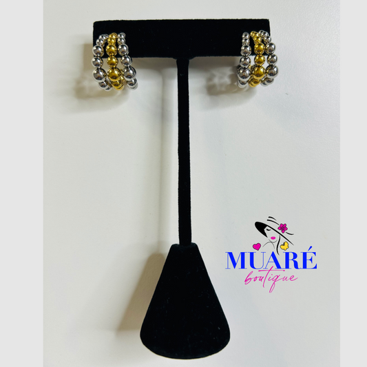 Two - Tone Earrings
