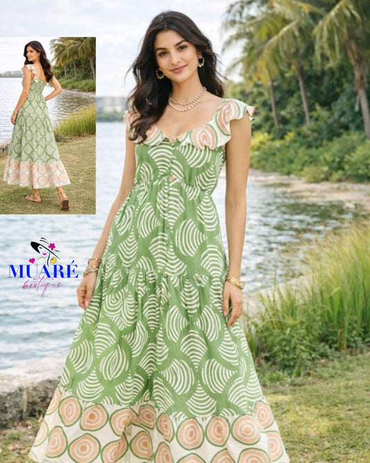 Luna Mar Green Dress