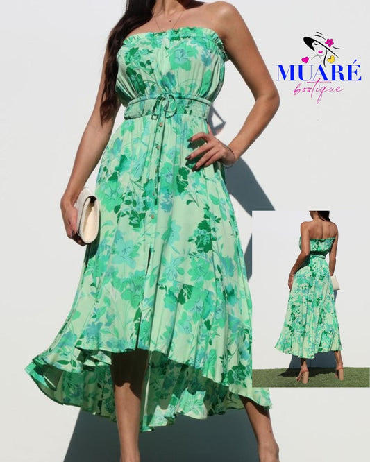 Solana Green Dress