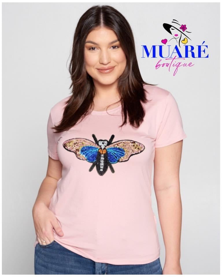 Blush Graphic Plus Tee-Bee