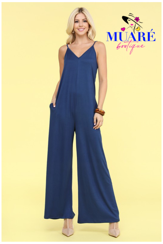 Navy Jumpsuit