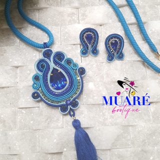 Blue Isis Necklace Set