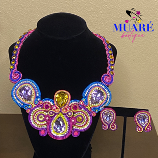 Pink Cleopatra Necklace Set