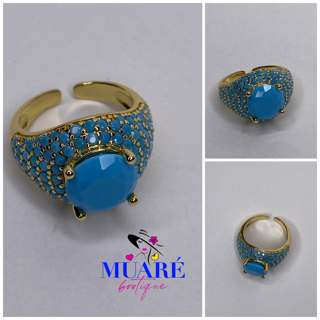 Gold and Blue Ring