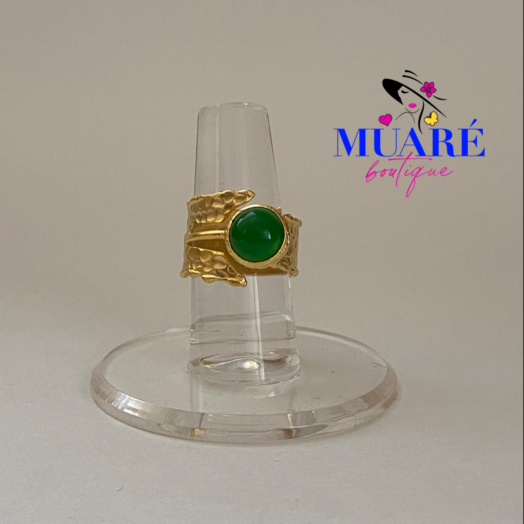 Golden and Green Ring